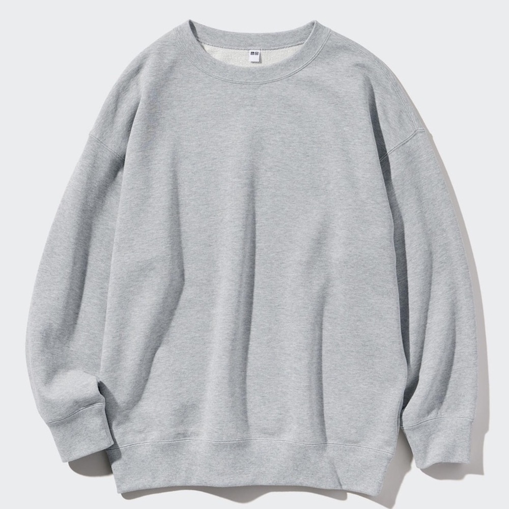 Crew Neck Long-Sleeve Sweatshirt, medium, 03 gray